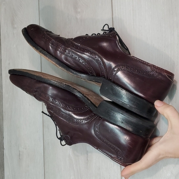 Allen Edmonds Mens 01445 Leather Loafer Dress Oxford shoes sz 9.5D - Picture 9 of 13